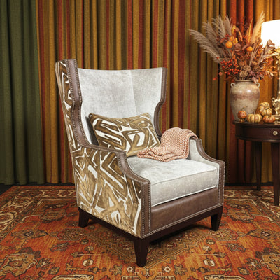 DeLeo Saxony Stain Wing Chair
