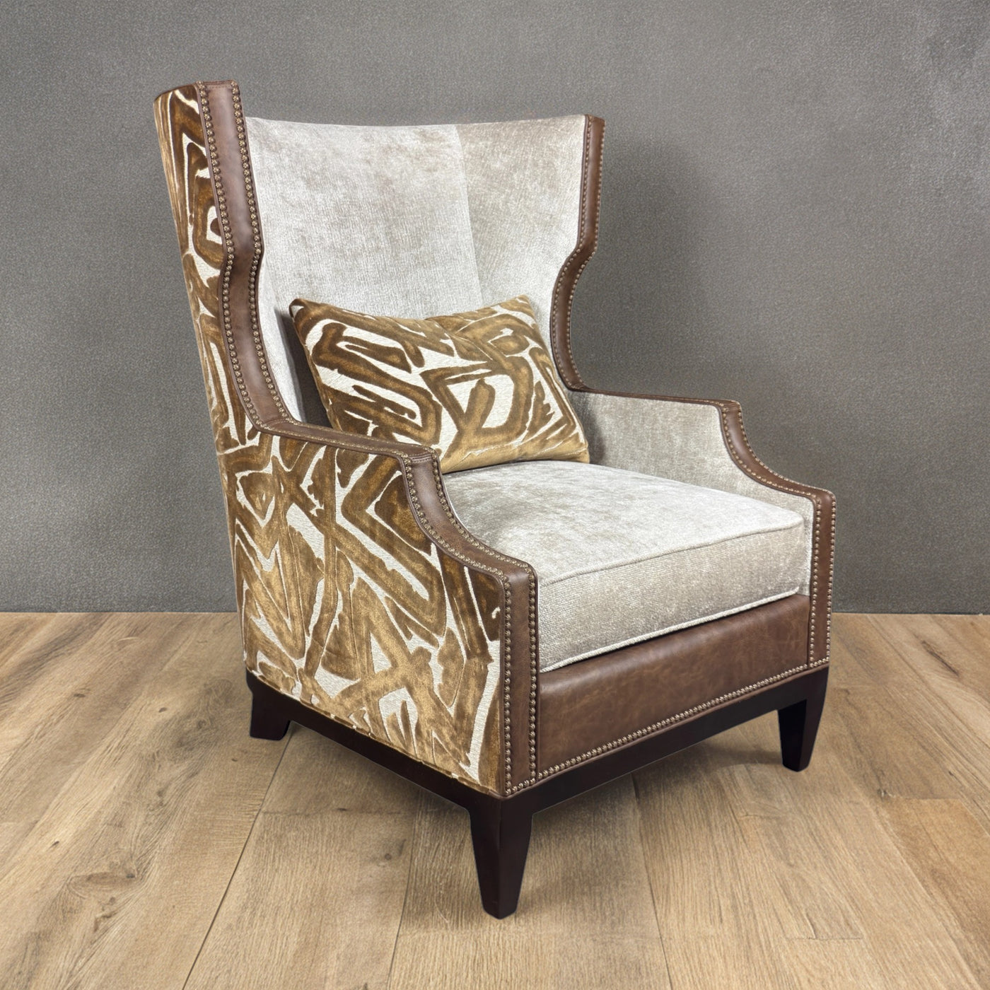 DeLeo Saxony Stain Wing Chair-M