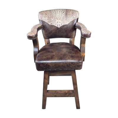Denali Ranch Ivory Gold Stool