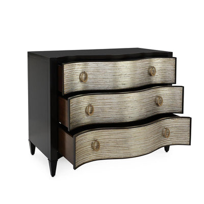 Ebony Wave Nightstand