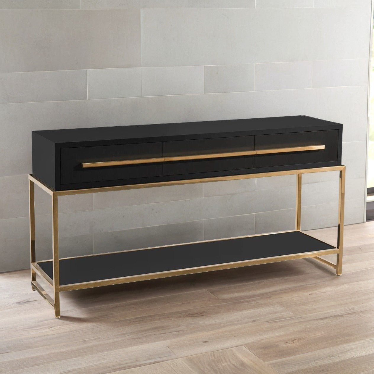 Metropolis Noir Console Table