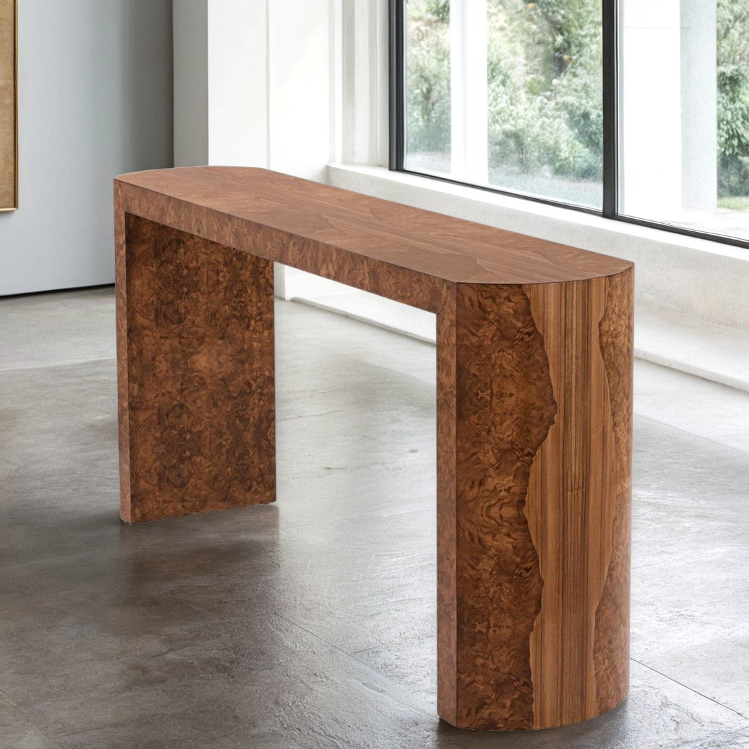 Arden Burl Waterfall Console