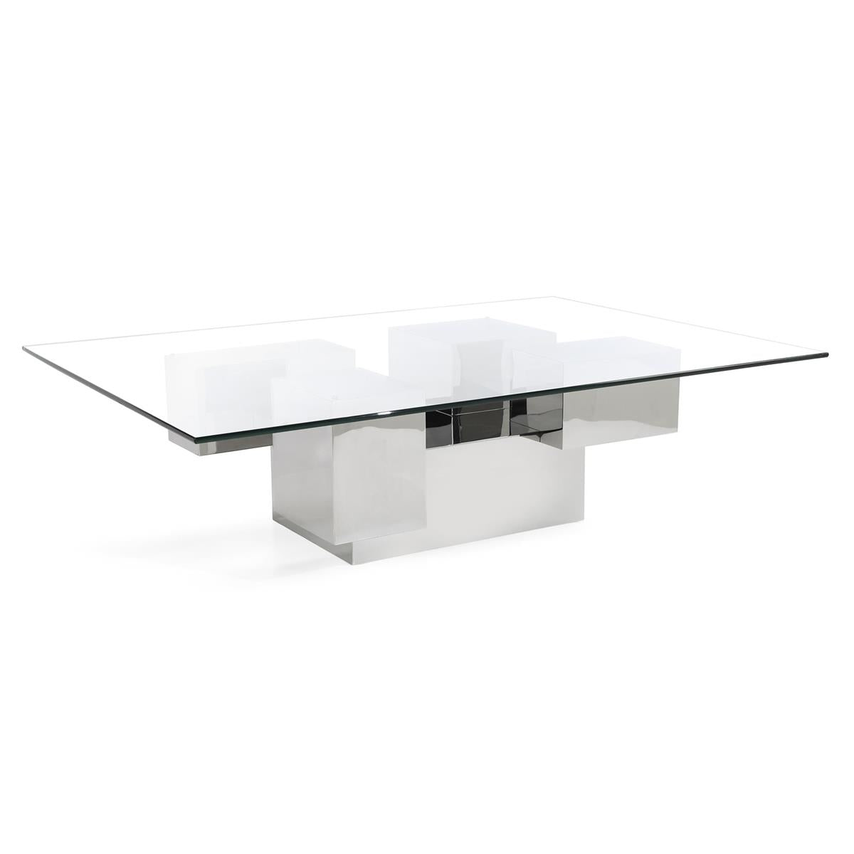 Cosmo Clear Glass Cocktail Table