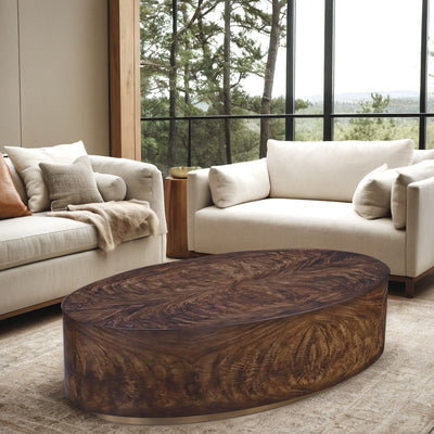 Cascade Swirl Oval Cocktail Table