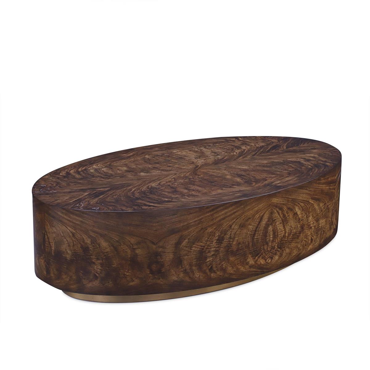 Cascade Swirl Oval Cocktail Table
