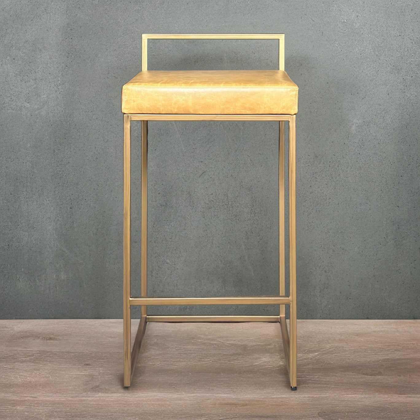 Golden Chestnut Brown Counter Stool