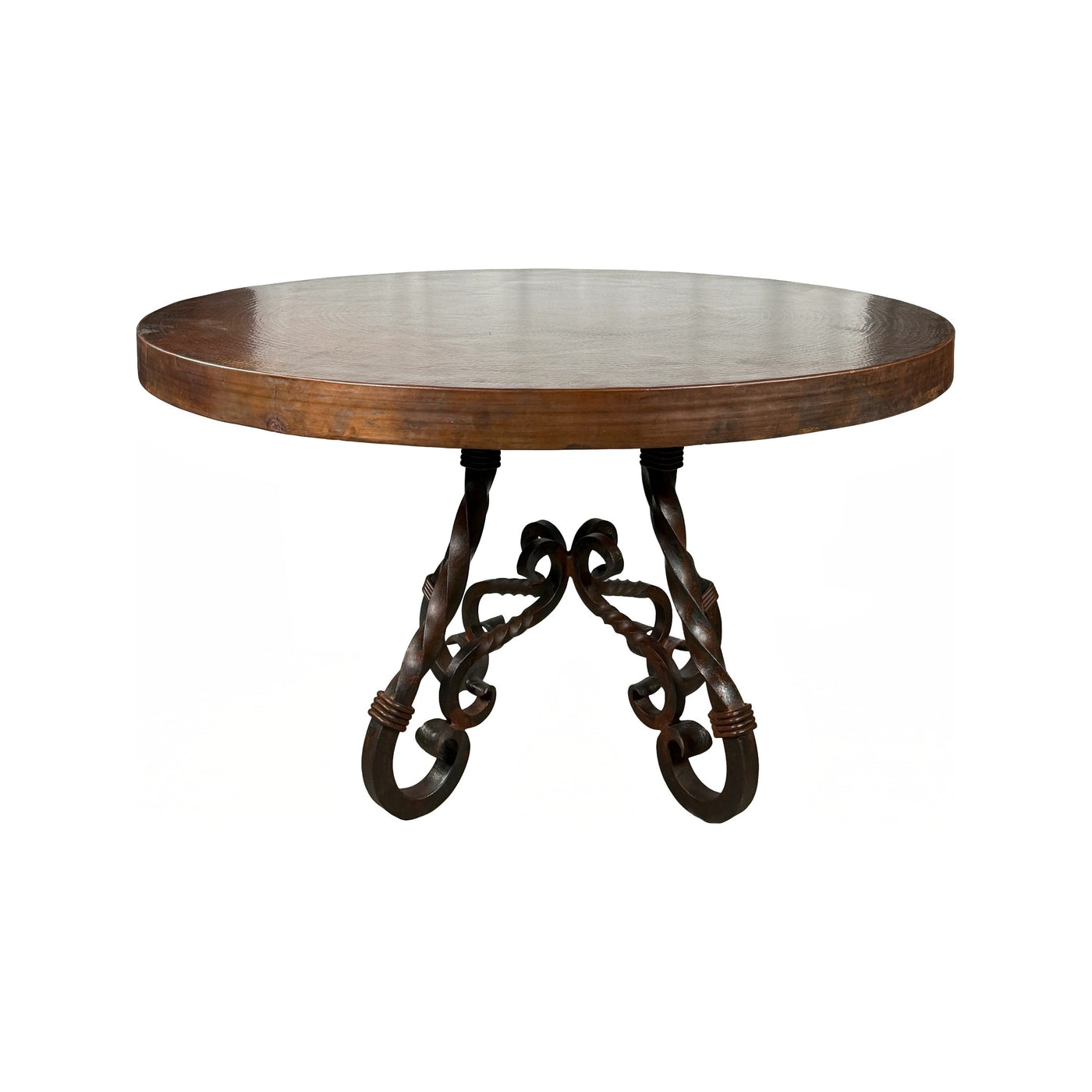 Copper Top W/ Talavera Iron Base