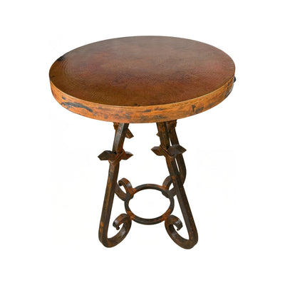 Copper Top W/ Montecillo Iron Pub Base