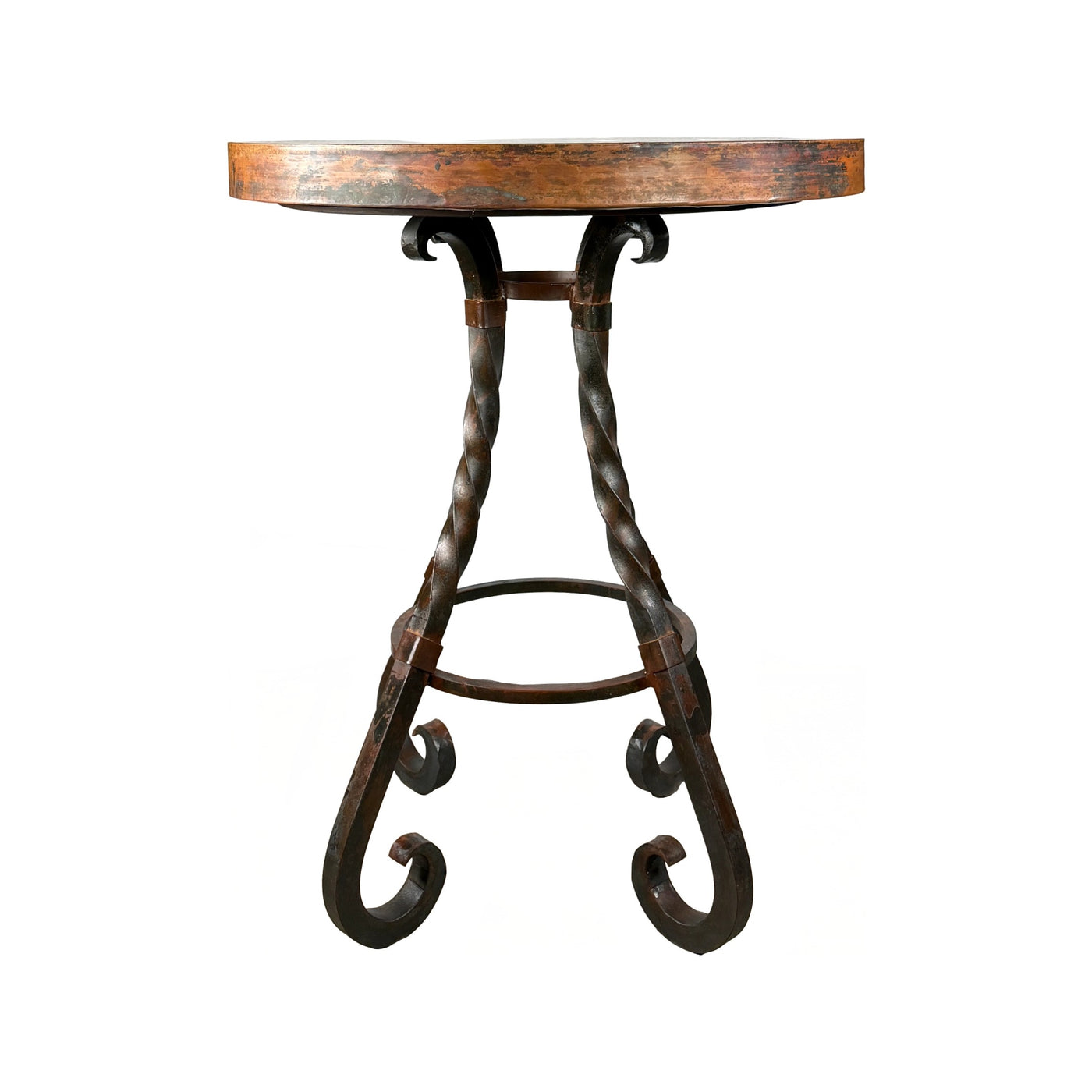 Copper Top W/ Sierra Iron Pub Base