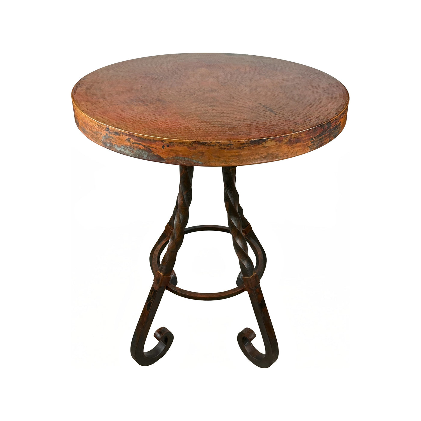 Copper Top W/ Sierra Iron Pub Base