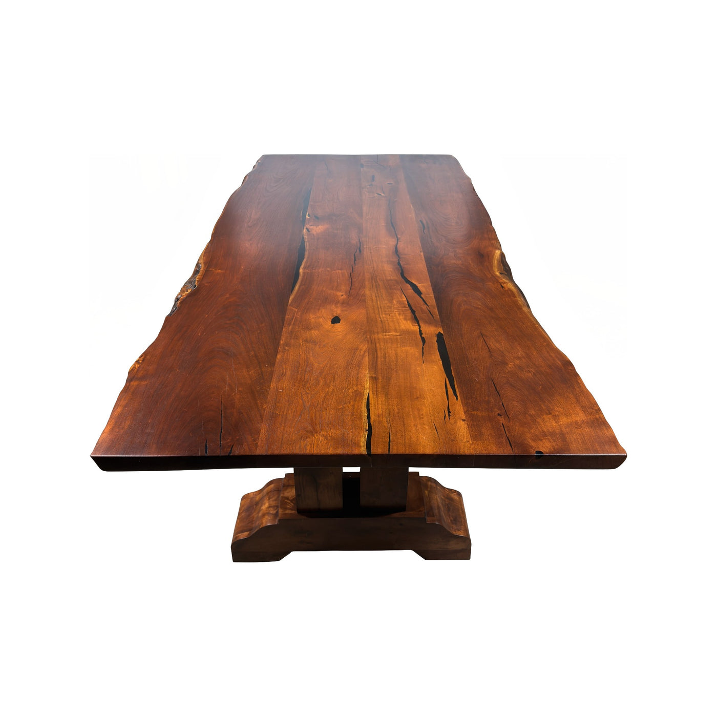 Black Inlay Mesquite Dining Table