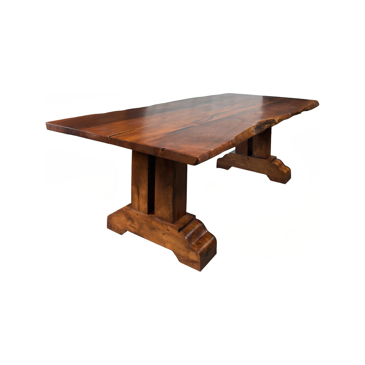 Black Inlay Mesquite Dining Table