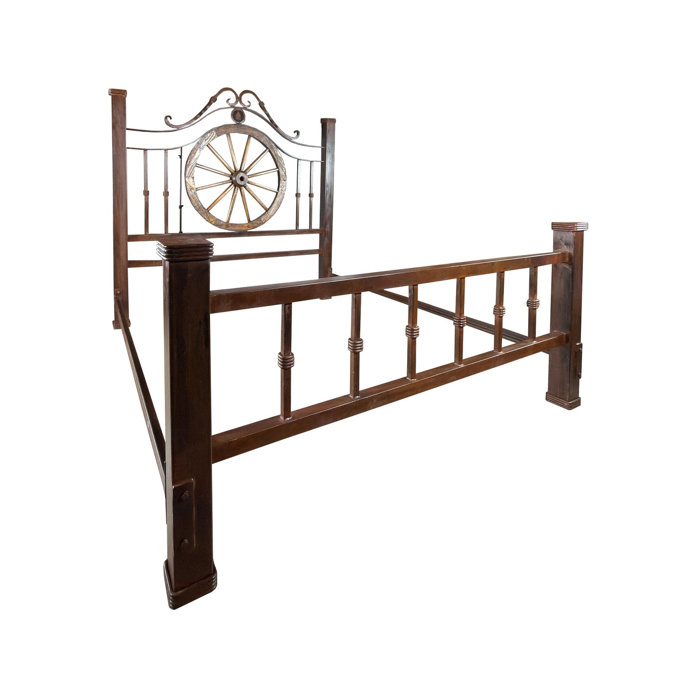 Iron Wheel Bed