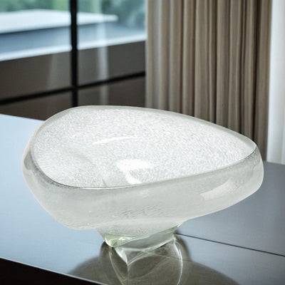 Frosted Drift Glass Bowl