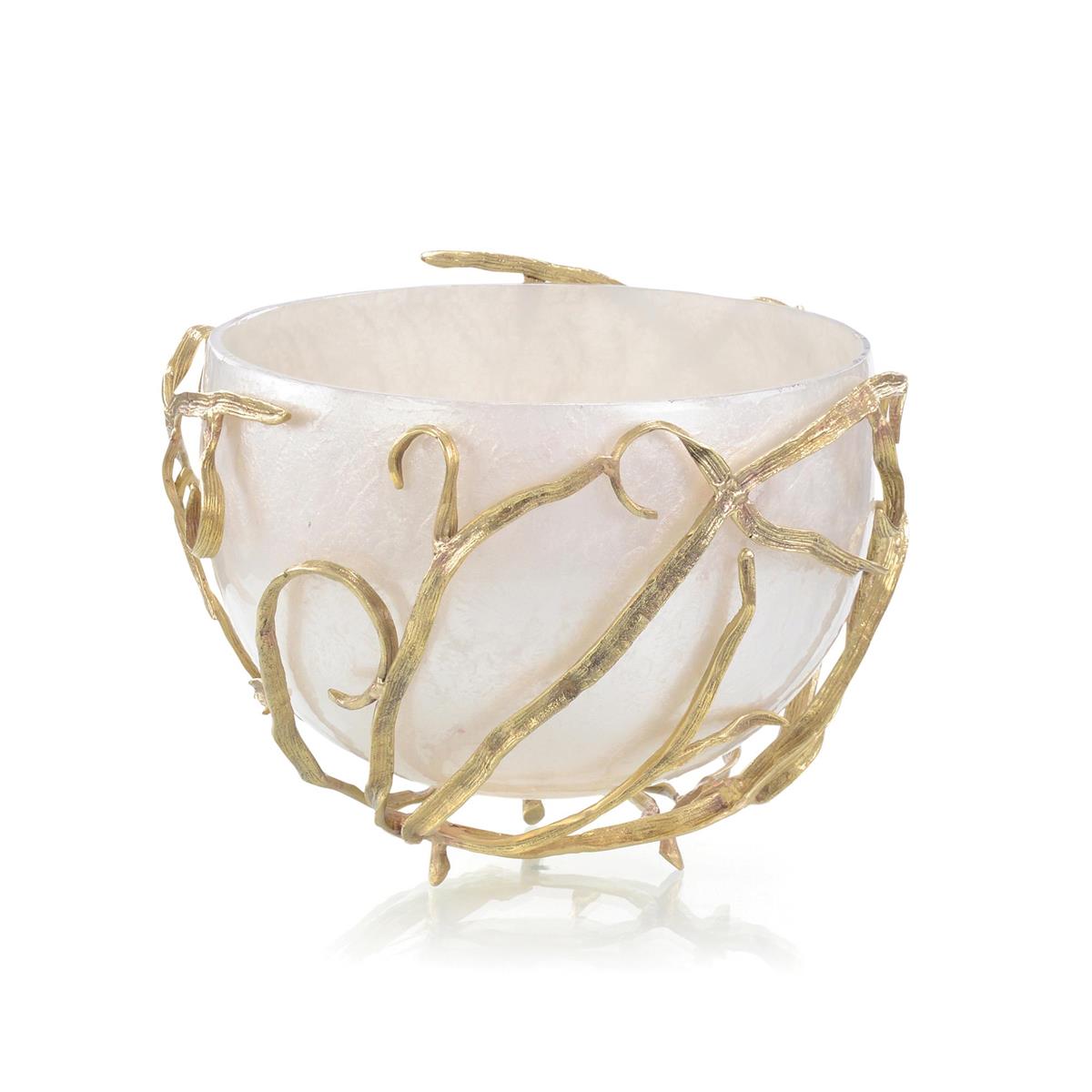 Golden Vine Alabaster Bowl