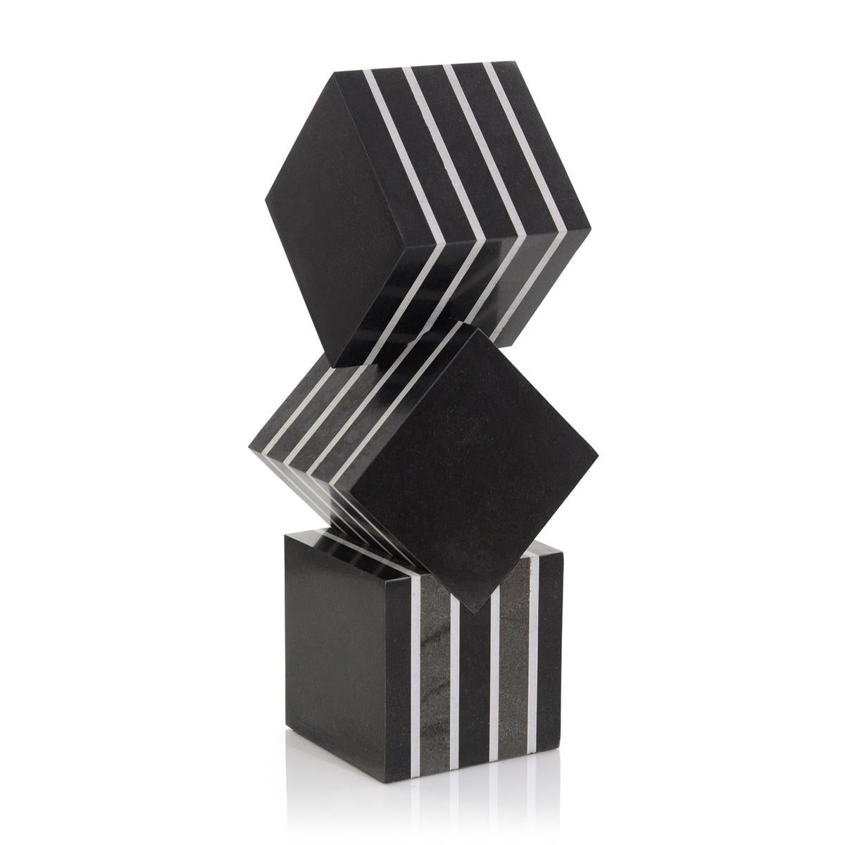 Monolith Stacked Cube Sculpture