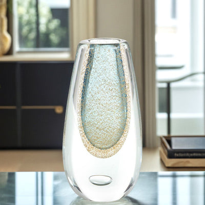 Aurora Mist Art Glass Vase