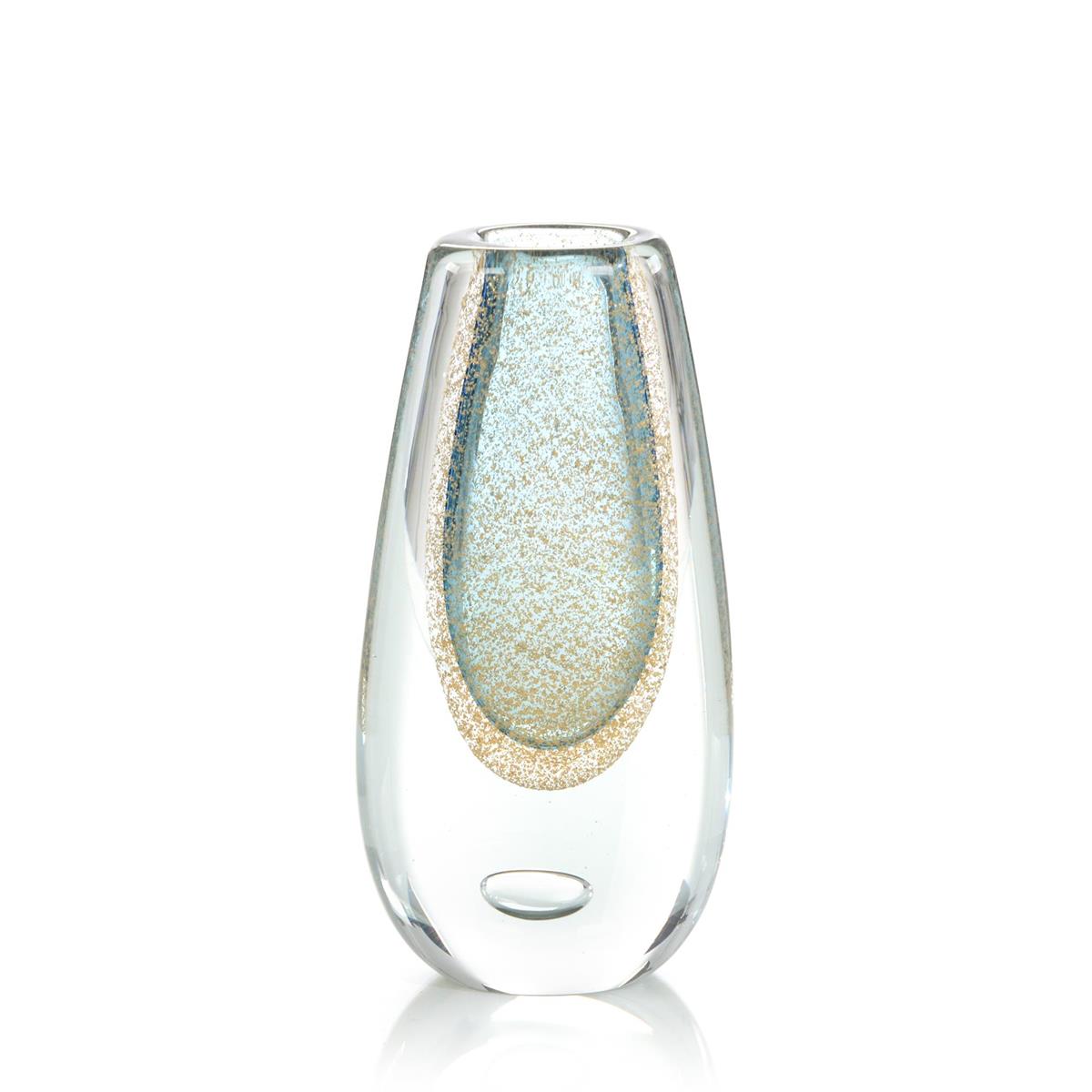 Aurora Mist Art Glass Vase