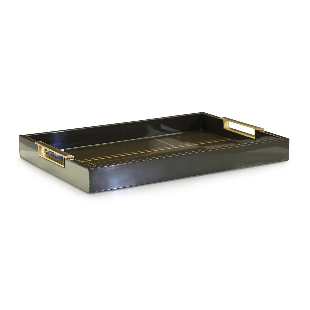 Noir Luxe Rectangular Tray