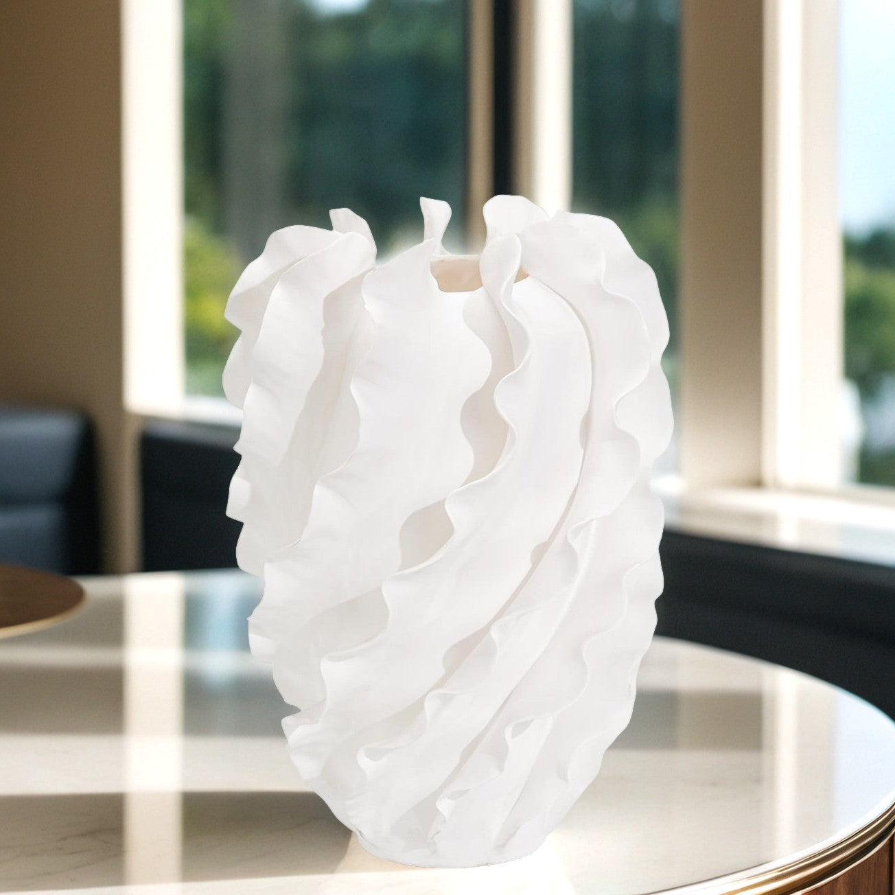 Cascade Ruffle Vase