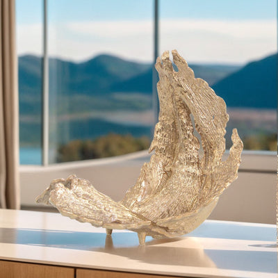Aurora Leaf Sculptural Bowl