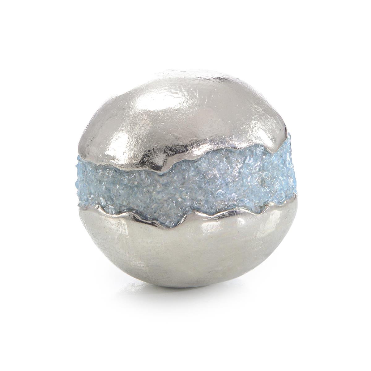 Lunar Frost Sculptural Orb