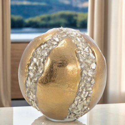 Gilded Geode Sphere