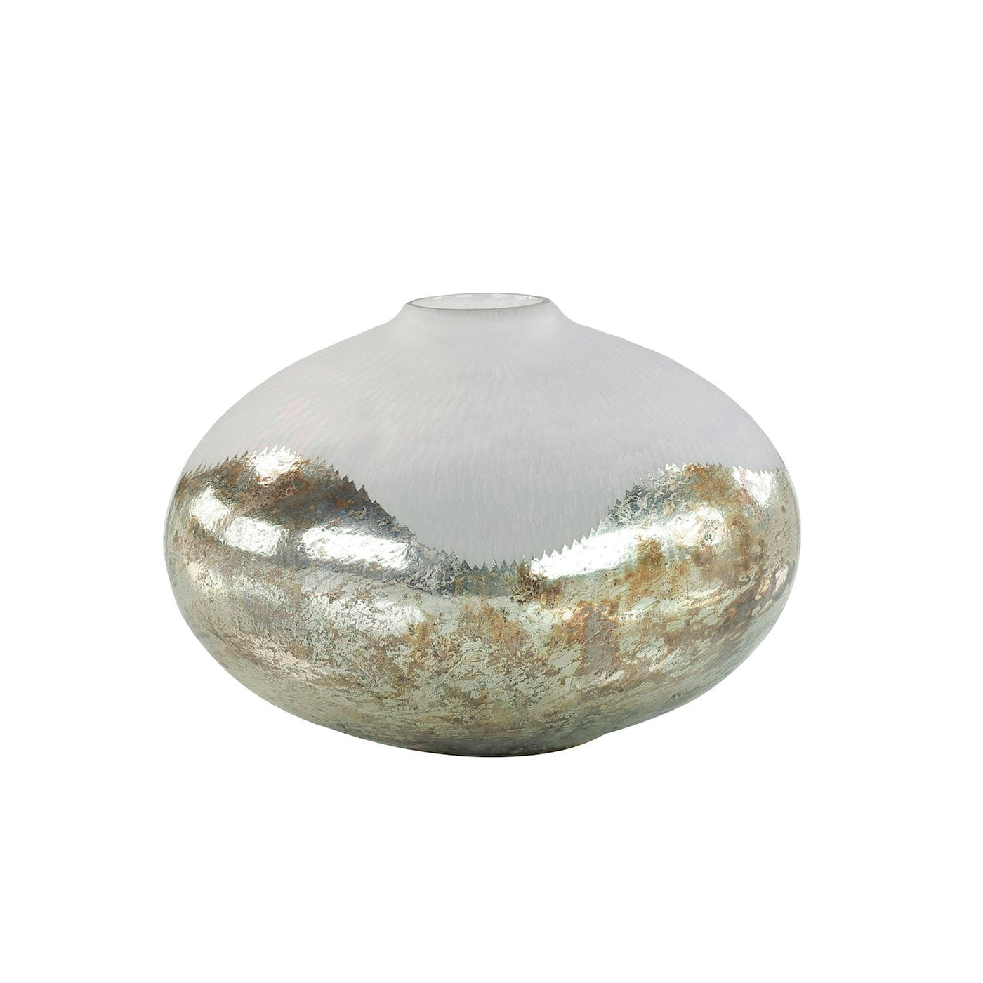 Frosted Silver Horizon Vase