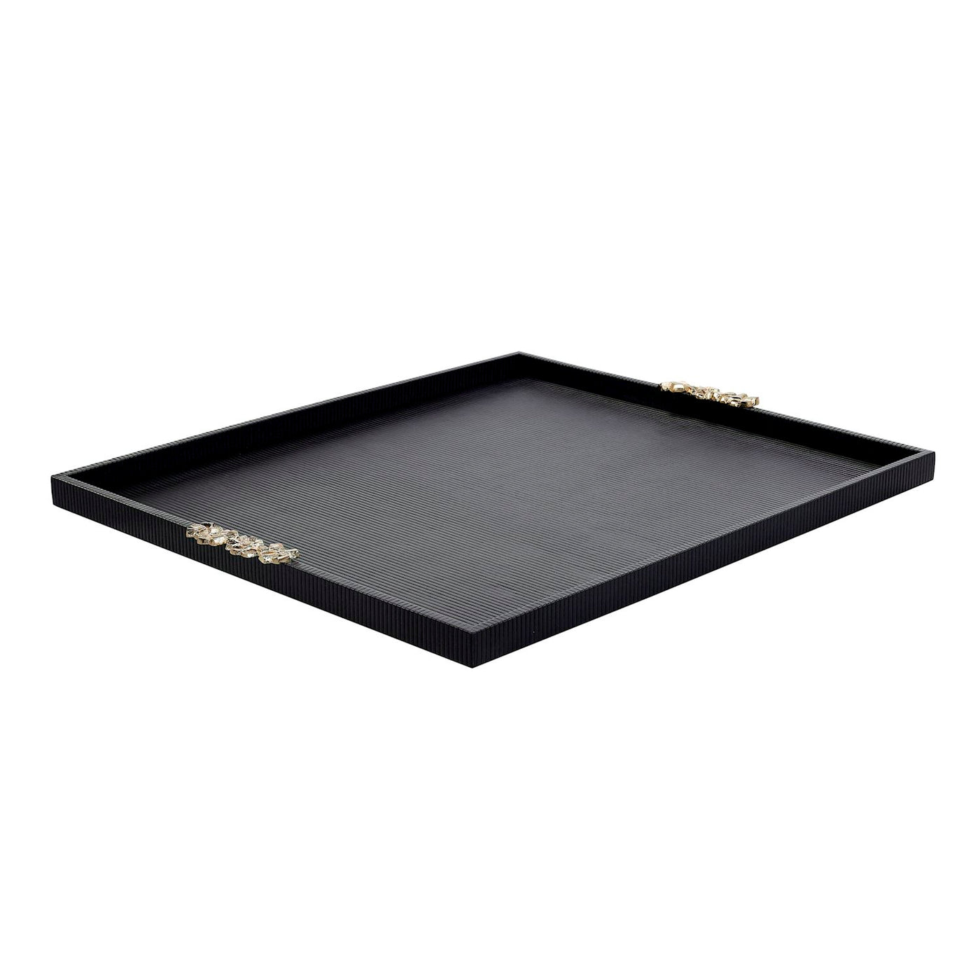 Ebony Luxe Rectangular Tray