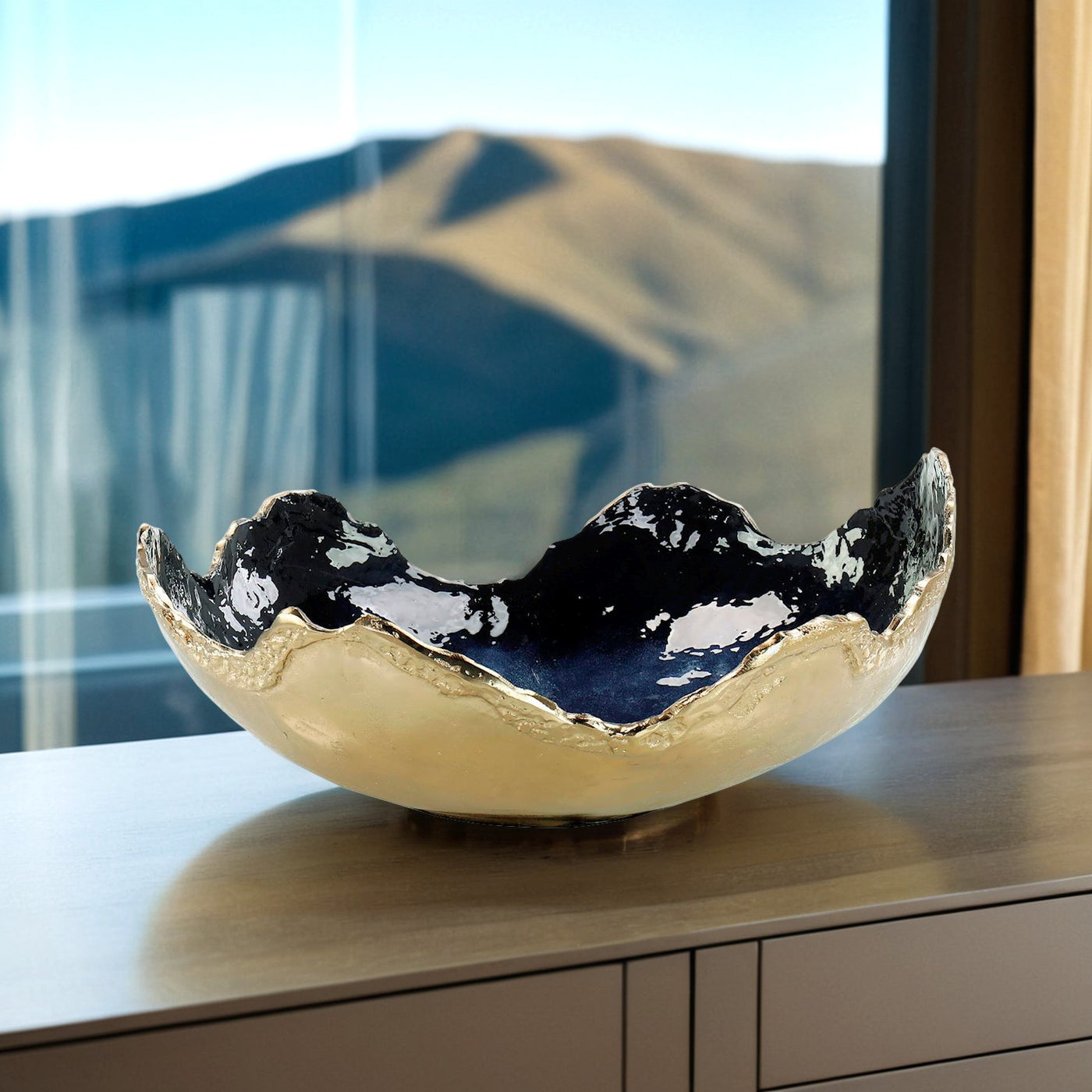 Celestial Edge Decorative Bowl
