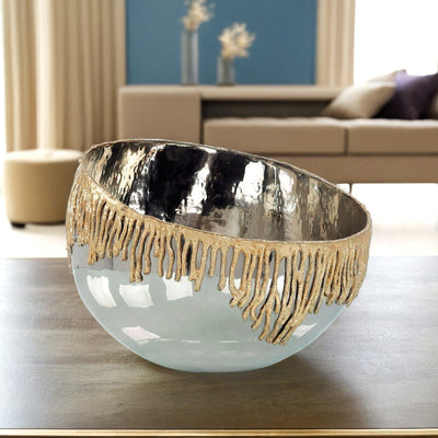 Drip-Edge Metal Bowl