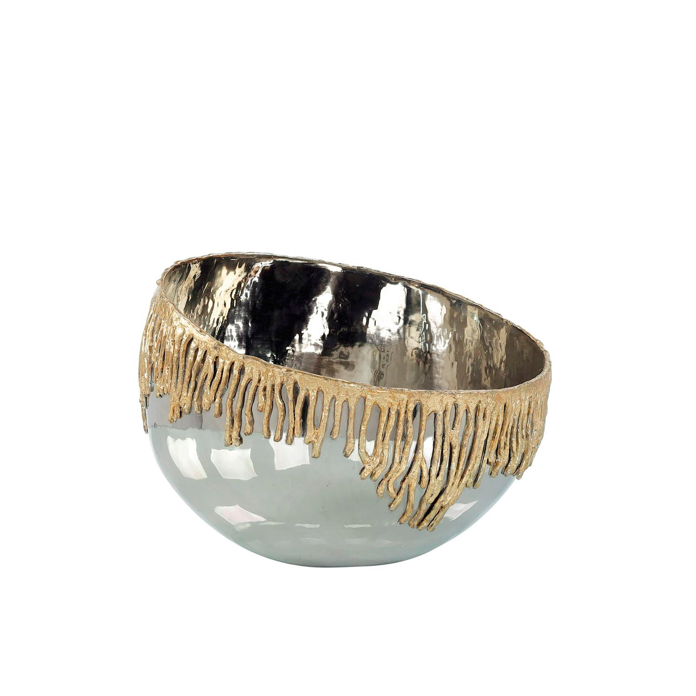 Drip-Edge Metal Bowl
