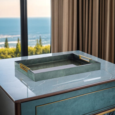 Jade Horizon Rectangular Tray