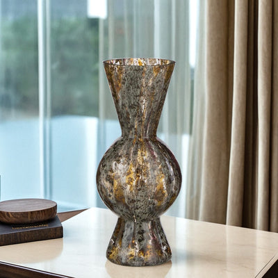 Celestial Glow Art Glass Vase