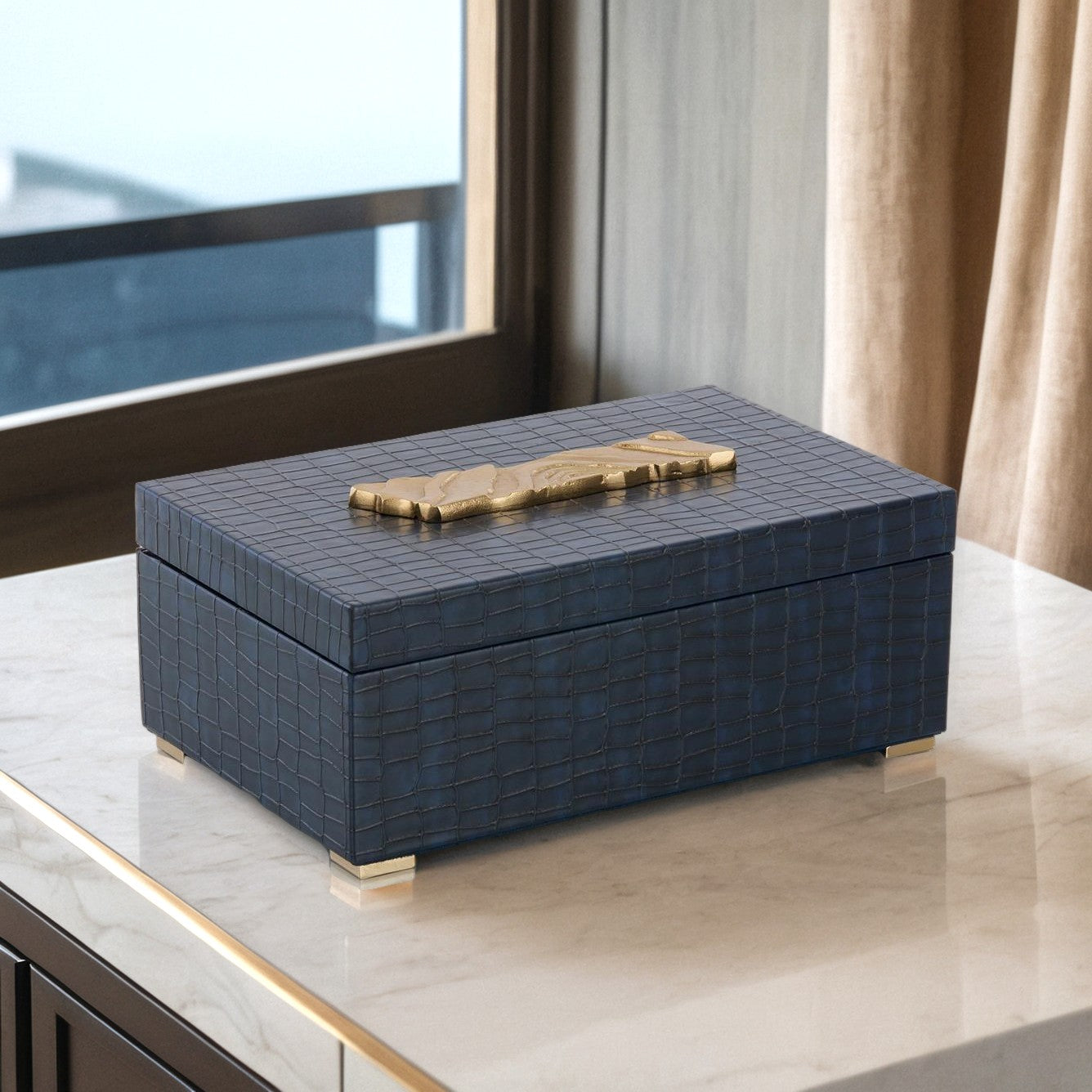 Midnight Croc Decorative Box