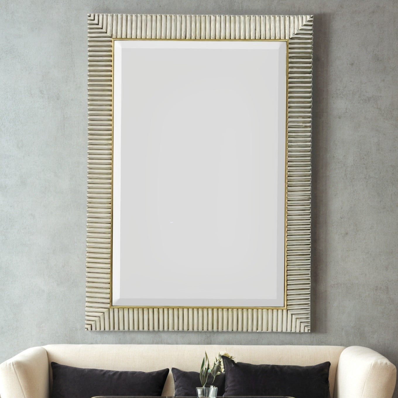 Serafina Ribbed Frame Mirror