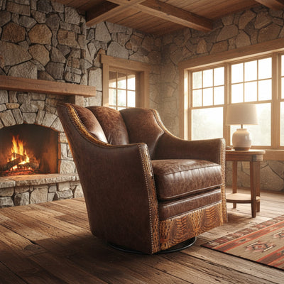 Jaguar Club Croc Swivel Chair