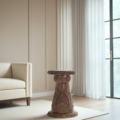 Column Base Lamp Table