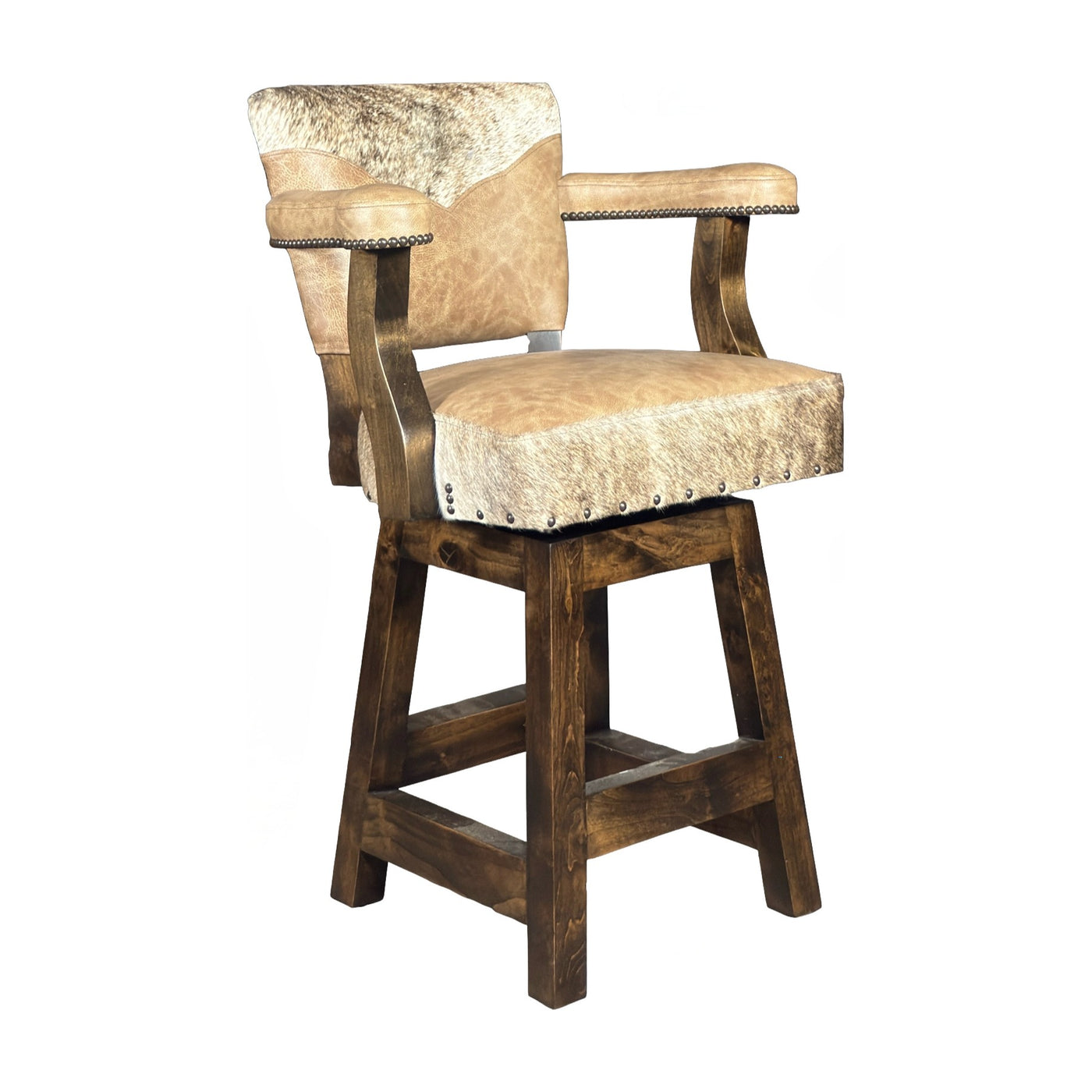 Denali Ranch Light Tan Brindle Stool