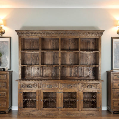 Lovina Hall Iron Door Buffet with Hutch