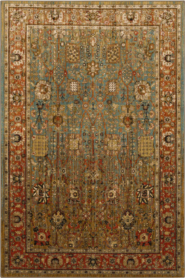 Spice Market Myanmar Aquamarine Rug