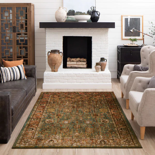 Spice Market Myanmar Aquamarine Rug
