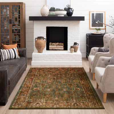 Spice Market Myanmar Aquamarine Rug