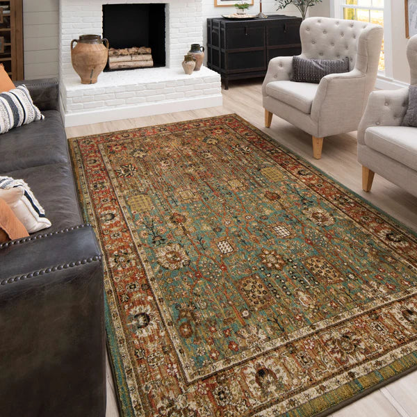 Spice Market Myanmar Aquamarine Rug