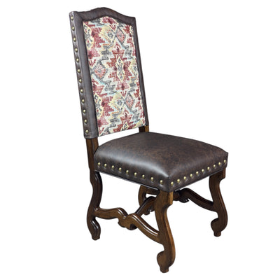 Crown Royal Side Chair Fargo Chocolate/Inaya Multi-T