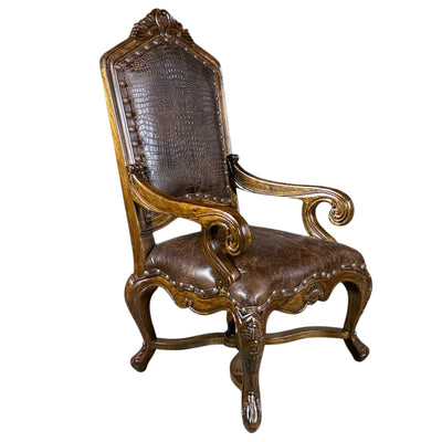 Verona Arm Chair Croc Sierra Walnut-T