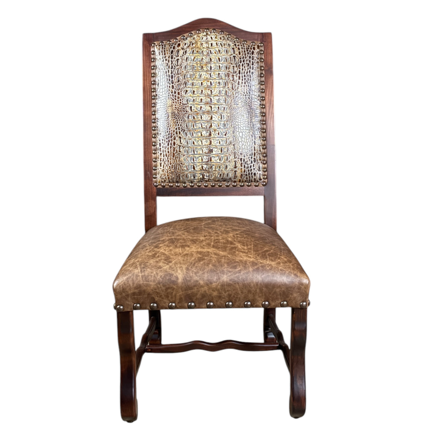 Grand Sonoma Side Chair Aged Gator/ Fargo Rum-I