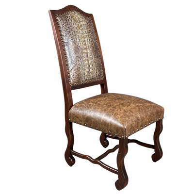 Grand Sonoma Side Chair Aged Gator/ Fargo Rum-I