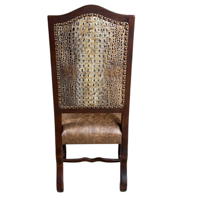 Grand Sonoma Side Chair Aged Gator/ Fargo Rum-I