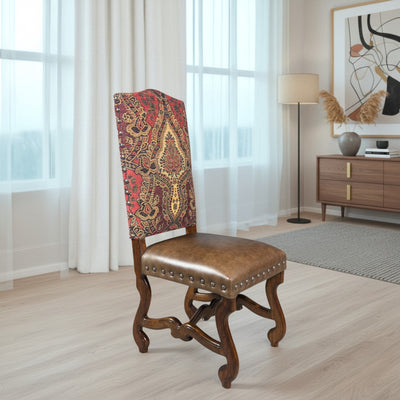 Claret Crown Side Chair